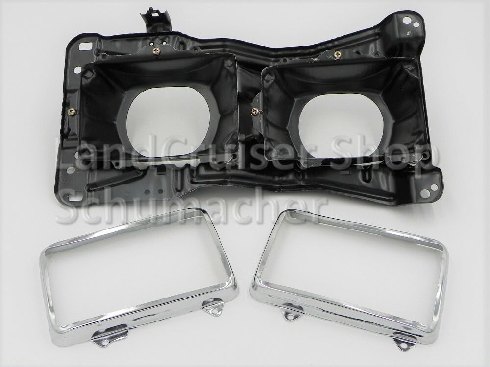 Grundhalteplatte Doppelscheinwerfer links HJ61