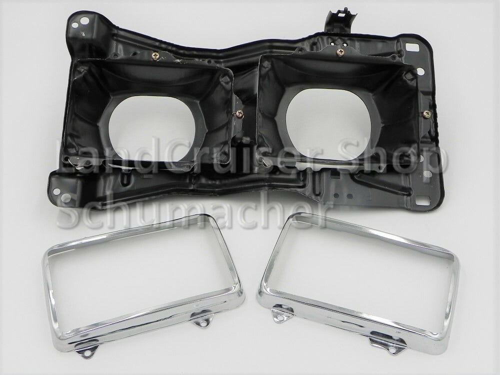 Grundhalteplatte Doppelscheinwerfer rechts HJ61